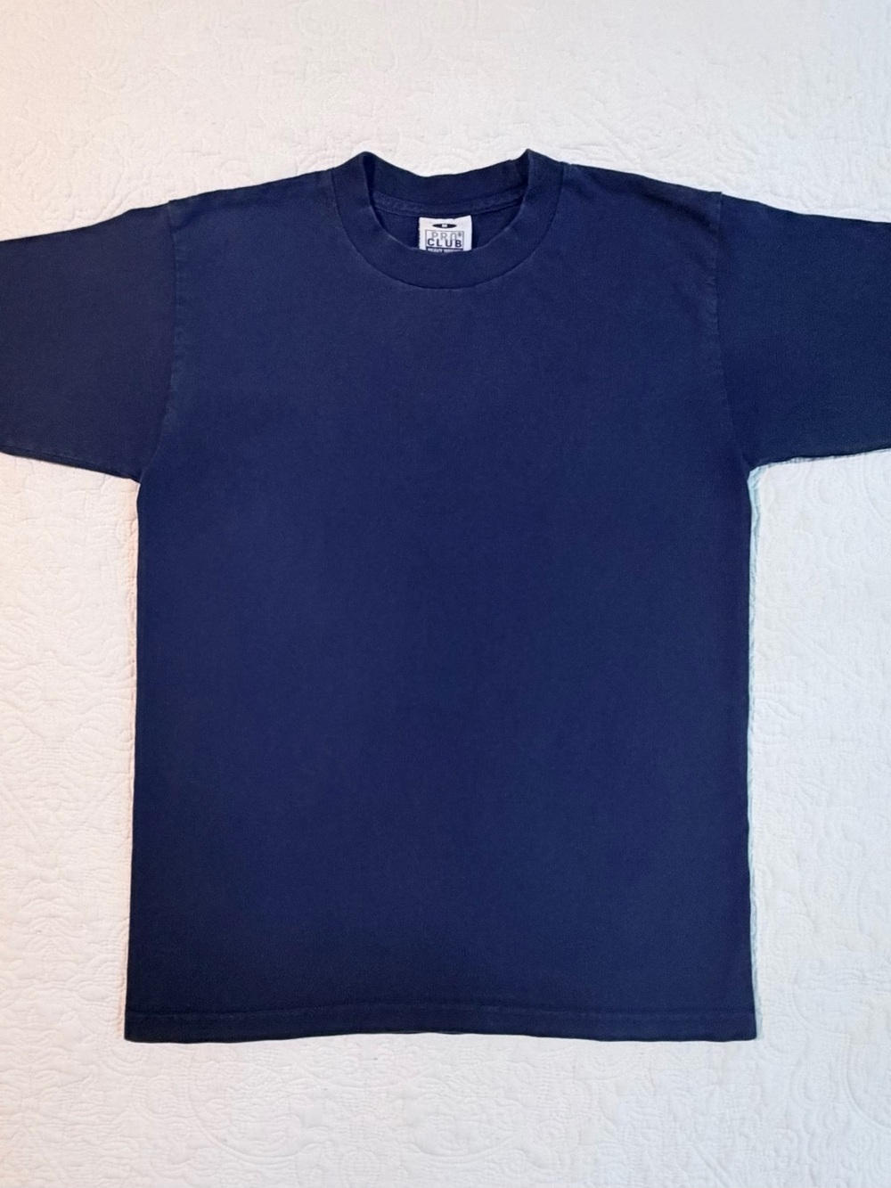 Pro Club | Heavyweight Short Sleeve T-Shirt | Navy Blue | Size Medium | Faded
